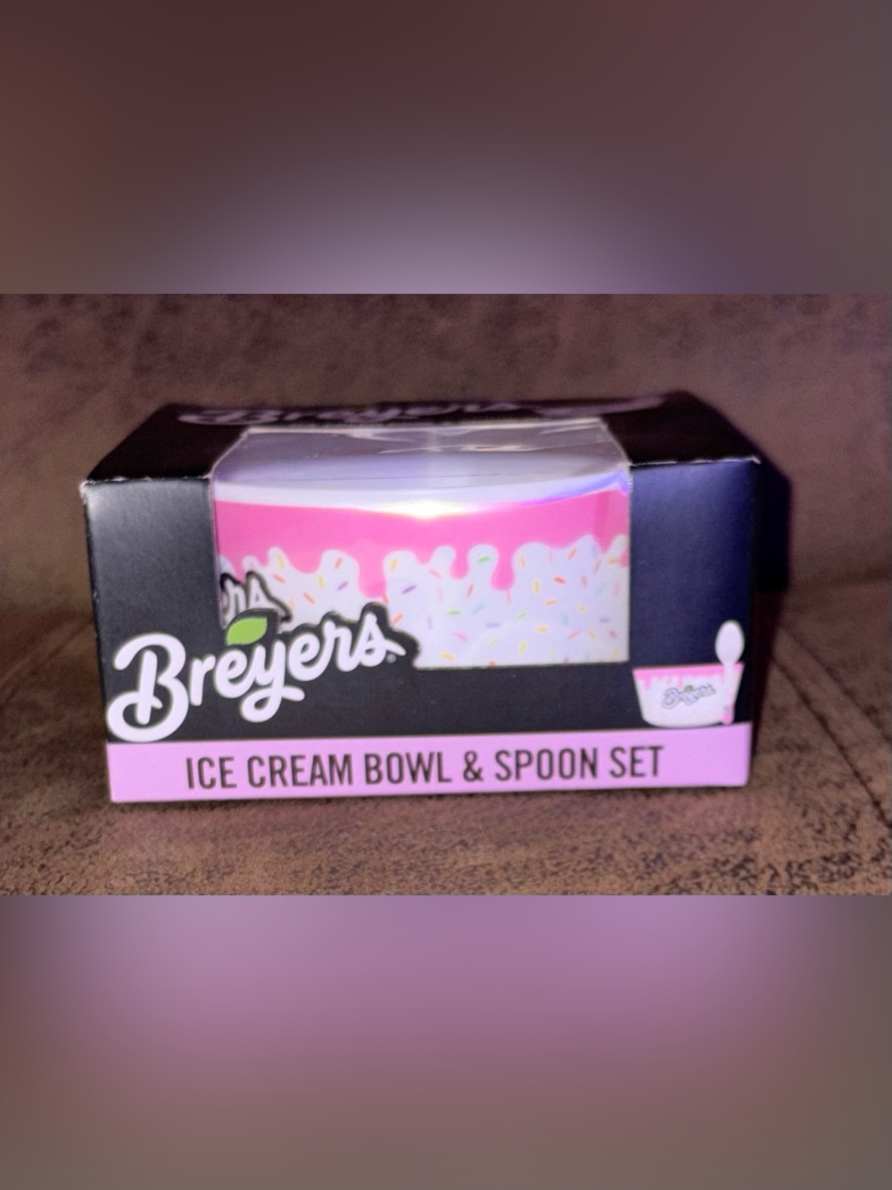 Choice Breyer’s Ice Cream Bowl & Spoon Set - NEW